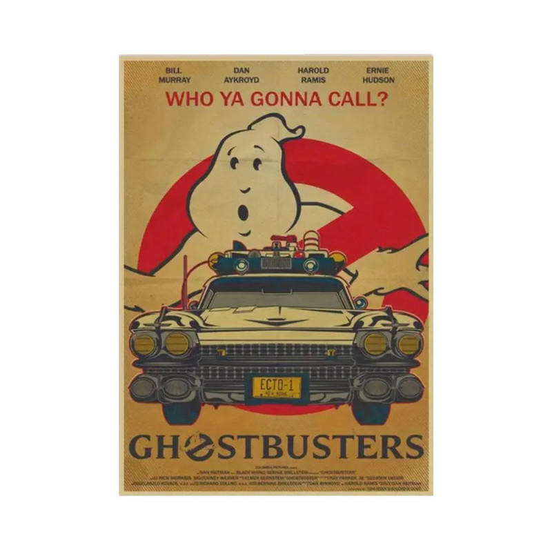 Ghostbusters Kraft Paper Poster (30x40cm) - 1 Piece - ملصق